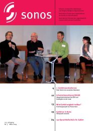 März 09 - sonos - Schweizerischer Verband für das Gehörlosenwesen