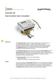 Datasheet Superstatic 449 Qn 0.6-2.5 mÂ³/h - Sontex SA