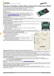 0531P204 Installation LON Module FR 08-11-2011 - Sontex SA