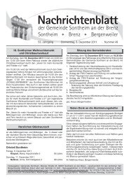 Nachrichtenblatt - Gemeinde Sontheim an der Brenz