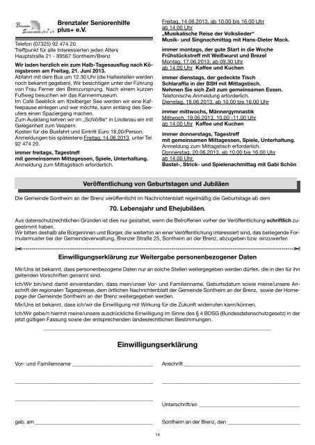 Nachrichtenblatt - Gemeinde Sontheim an der Brenz