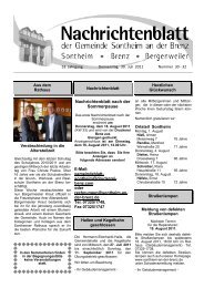 Nachrichtenblatt nach der Sommerpause - Gemeinde Sontheim an ...
