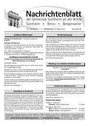 Nachrichtenblatt - Gemeinde Sontheim an der Brenz