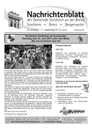 Nachrichtenblatt - Gemeinde Sontheim an der Brenz