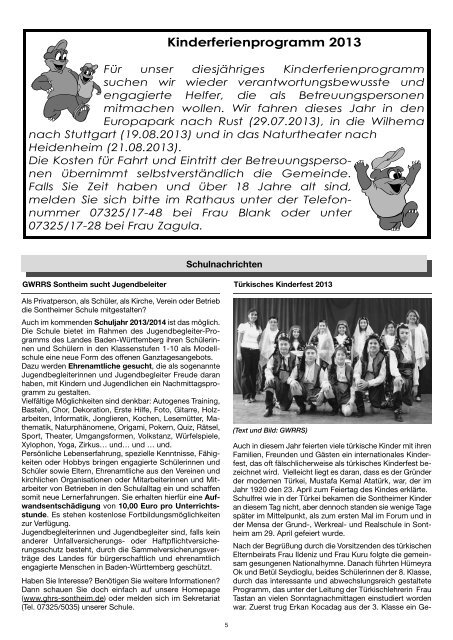 Nachrichtenblatt - Gemeinde Sontheim an der Brenz