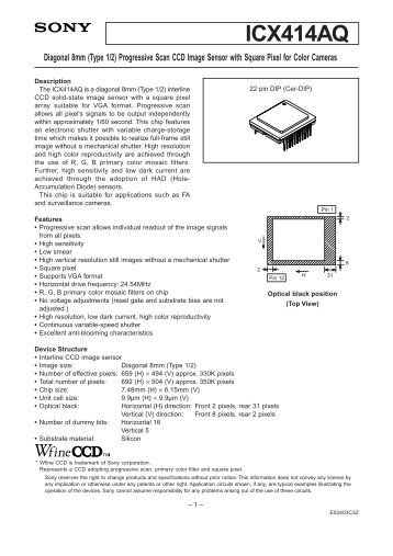 ICX414AQ - Sony