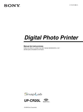 Digital Photo Printer UP-CR20L - Sony