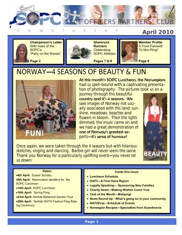 April 2010 Newsletter - Sopc.us