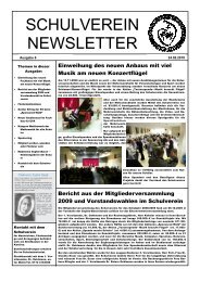 SCHULVEREIN NEWSLETTER - Sophie-Barat-Schule