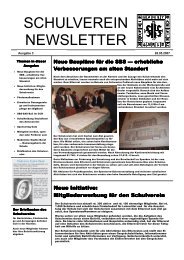 Schulverein Newsletter - Sophie-Barat-Schule