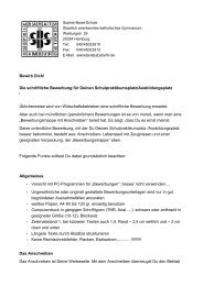 Bewerbung fÃ¼r einen Praktikumsplatz - Sophie-Barat-Schule