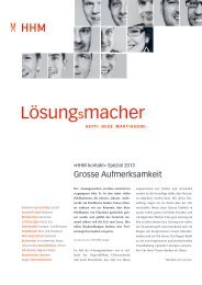 HHM Lösungsmacher 2012 - Ganz nahe dran