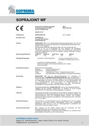 SOPRAJOINT WF - SOPREMA-KLEWA GmbH