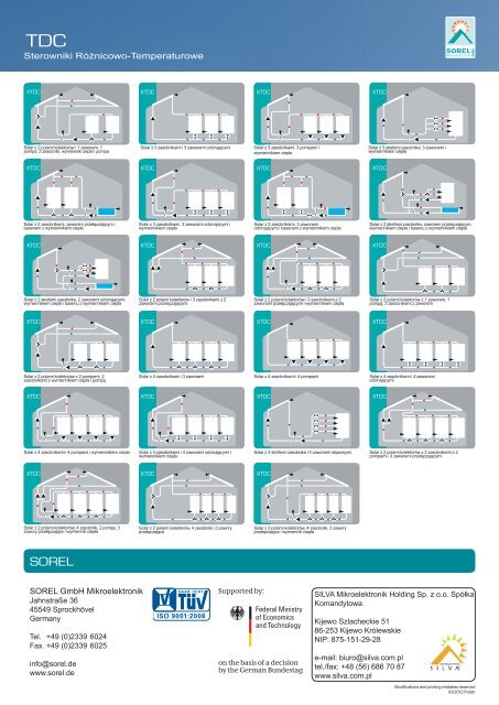 Sterowniki RÃ³znicowo-Temperaturowe TDC do SYSTEMÃW ... - Sorel