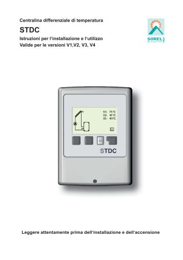 Centralina differenziale di temperatura Istruzioni per l ... - Sorel