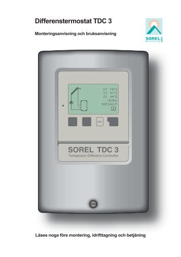 Differenstermostat TDC 3 - Sorel