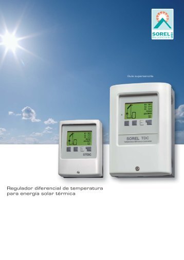 Regulador diferencial de temperatura para energÃ­a solar ... - Sorel