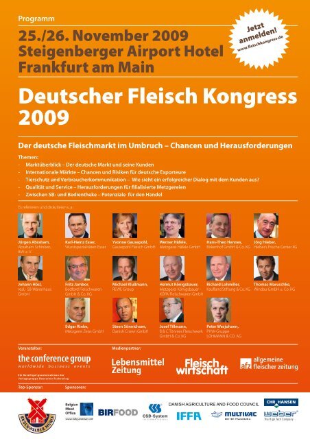 Der deutsche Fleischmarkt im Umbruch - The Conference Group ...