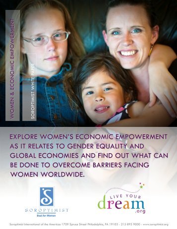 Women and Economic Empowerment White Paper - Soroptimist