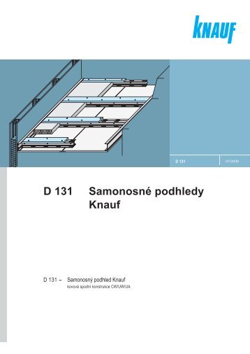 D 131 SamonosnÃ© podhledy Knauf - SORTIM