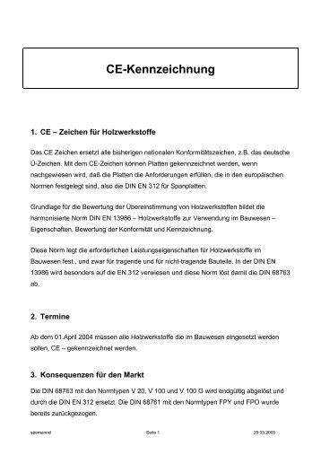 CE-Kennzeichnung - SORTIM