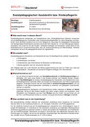 SozialpÃ¤dagogische/r Assistent/in bzw. Kinderpfleger ... - BERUFEnet