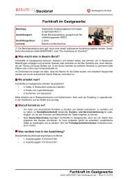 GÃ¤rtner/in Steckbrief GÃ¤rtner/in