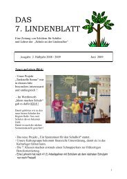 Ausgabe 7 - Schule an der Lindenallee