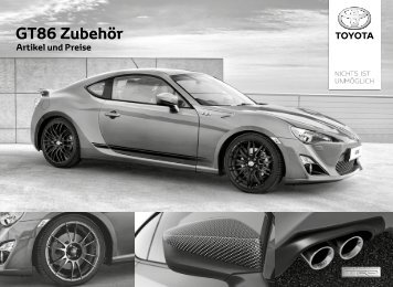 GT86 Preisliste