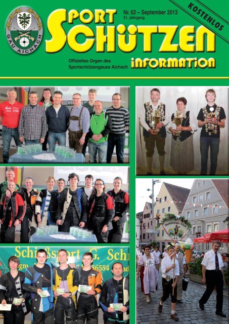 Jubiläumsausgabe Nr. 62 des Sportschützengaues Aichach (Schwaben)