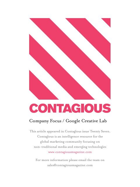 Download - Contagious  Magazine