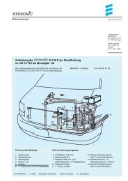 Aufrüstung der D 3 W Z zur Standheizung im VW T4 ... - Sanz Clima