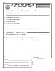 Application for Certificate of Authority (Profit) - Idaho Secretary of State