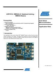 AVR1512: XMEGA-A1 Xplained training - Soselectronic.com