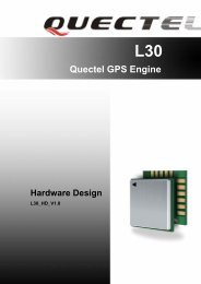 L30 Quectel GPS Engine Hardware Design - Sos electronic s. r. o.