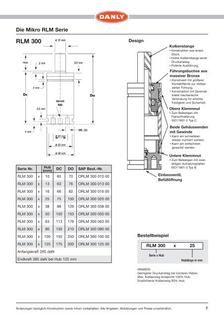 RL 500 - Danly Deutschland Gmbh, 78083 Dauchingen