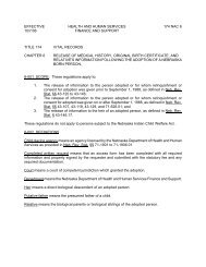 TITLE 174 - - Nebraska Secretary of State
