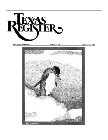 March 22 issue (all sections) - Texas Secretary of State