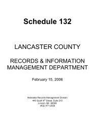 Schedule 132 - Nebraska Secretary of State