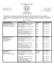 Approved Form Printers and Suppliers - Texas Secretary of State