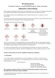 Notruf - Chemie - Universität Siegen