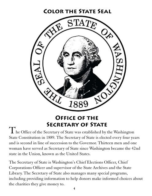 The Washington Secretary of State Activity Book (pdf)