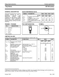 Thyristors BT149 series logic level - Die Elektronikerseite