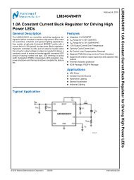 LM3404/04HV 1.0A Constant Current Buck Regulator for Driving ...