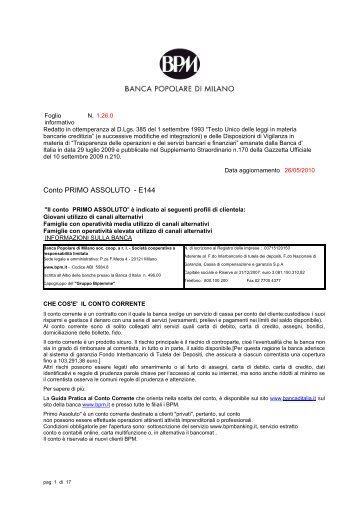 Scarica il prospetto informativo (PDF) - Sos Tariffe