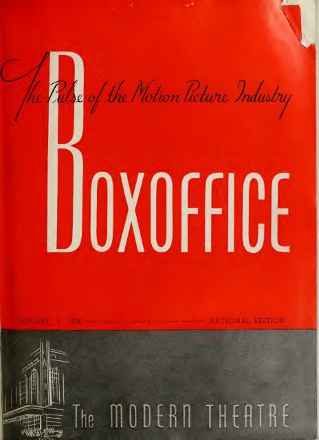 Boxoffice - January 6, 1940