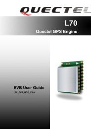 L70 Quectel GPS Engine EVB User Guide - SOS electronic