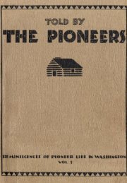 Told by the Pioneer's - Washington Secretary of State