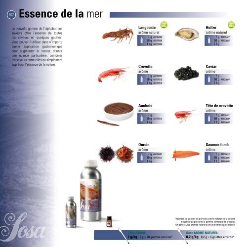 Essence des - Sosa