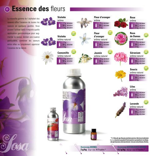 Essence des - Sosa